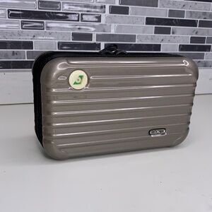 RIMOWA TAN GREY Silver Compact Case